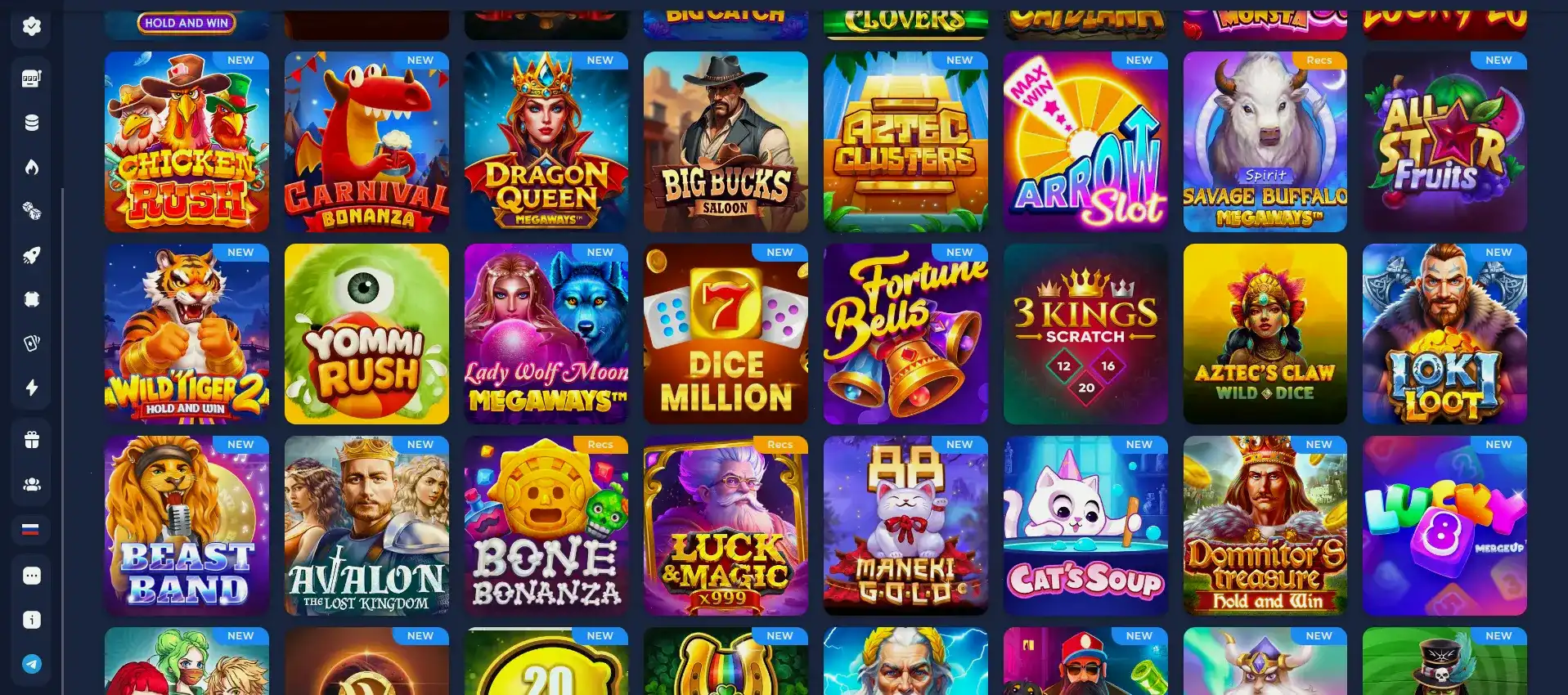 Интерфейс казино Bc Game на смартфоне